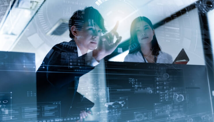 理想の業務像を設計しているイメージ