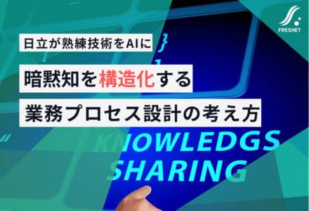 日立が熟練技術をAIに──暗黙知を構造化する業務プロセス設計の考え方