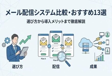 メール配信システム比較・おすすめ13選｜選び方から導入メリットまで徹底解説